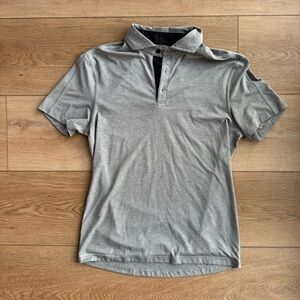 Lululemon Men’s Short Sleeve Gray Polo Shirt - M